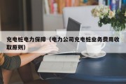 充电桩电力保障（电力公司充电桩业务费用收取原则）