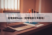 充电桩的bom（充电桩的十大害处）